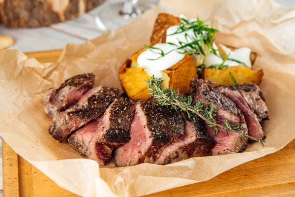 Steak and Baked Potatoes