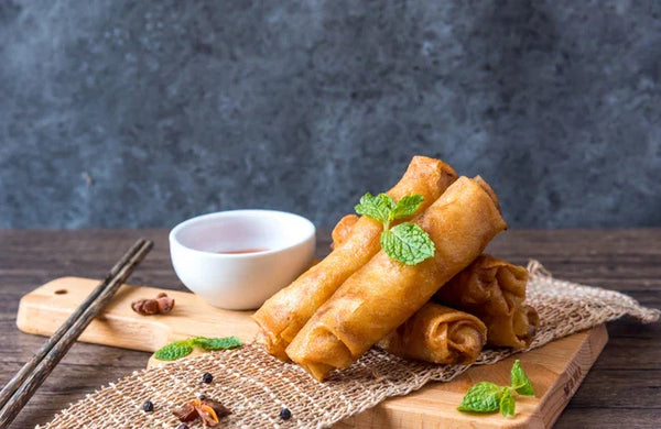 Chicken-Vegetable Spring Rolls