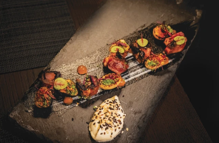 Beef Tongue and Quail Eggs