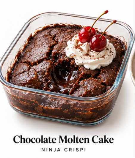Resep Easy Chocolate Molten Cake (Ninja Crispi)