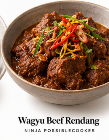 Resep Rendang Daging Wagyu (Ninja PossibleCooker)