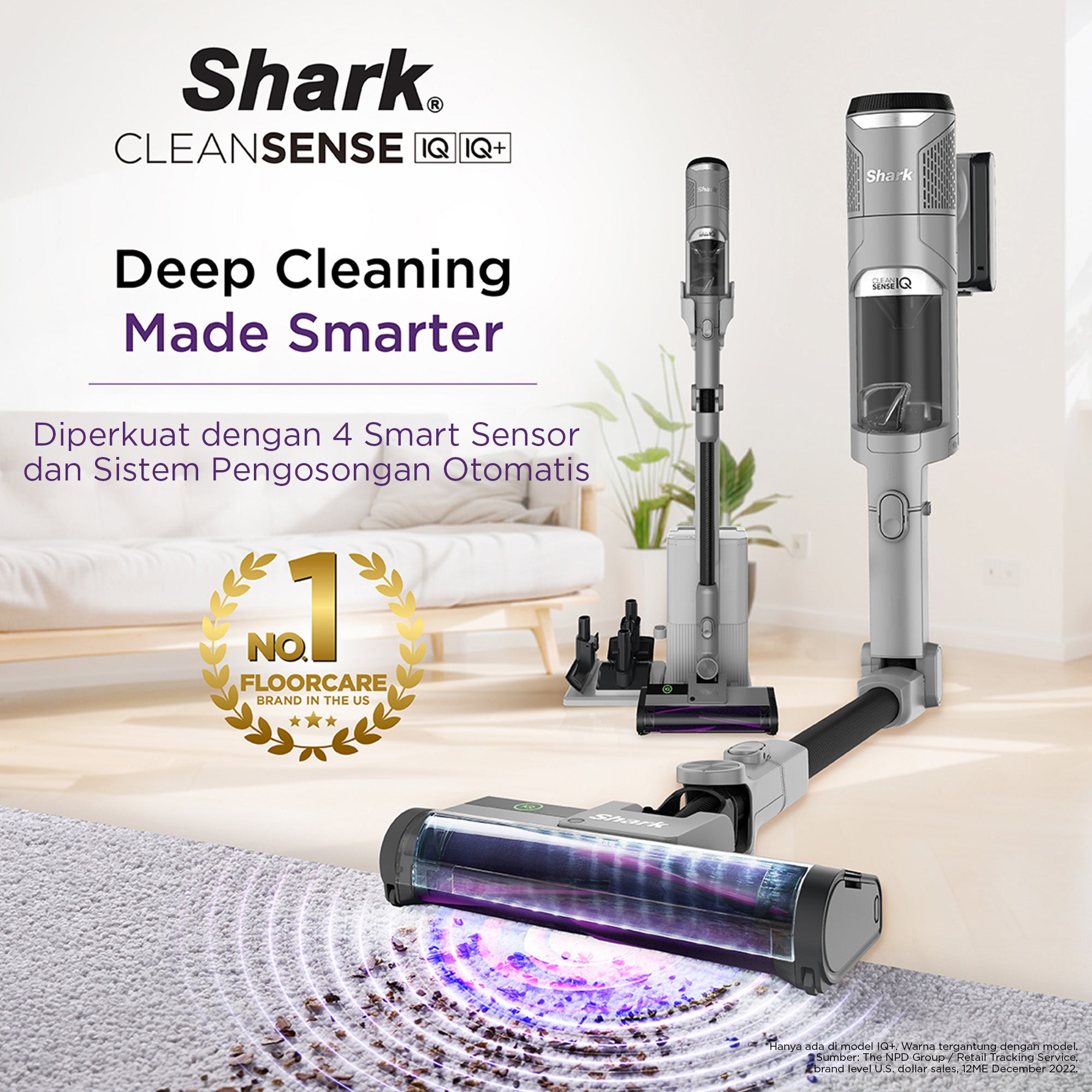 Shark CleanSense iQ Cordless Vacuum Cleaner – SharkNinja Indonesia